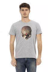 T-shirt gris élégant avec imprimé avant