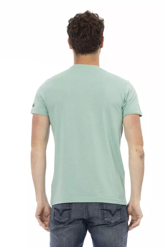 Casual Chic Green Tee mit grafischer Anziehungskraft