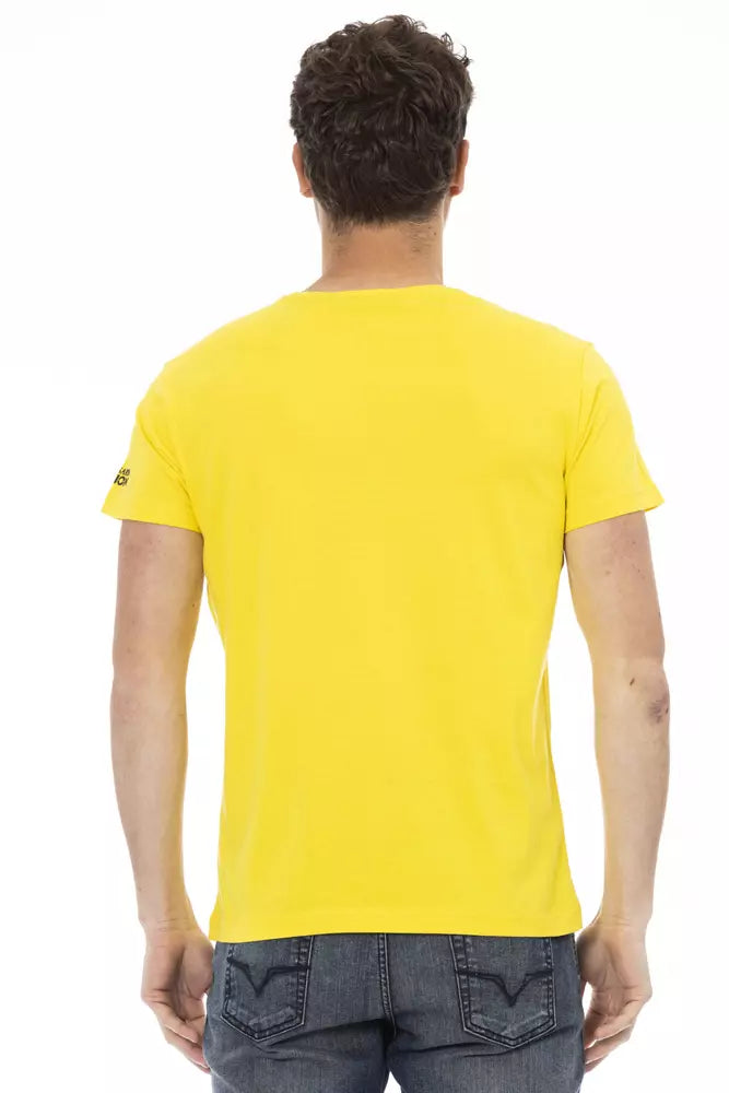 Sonnenschein gelbe Baumwollmischt-Shirt