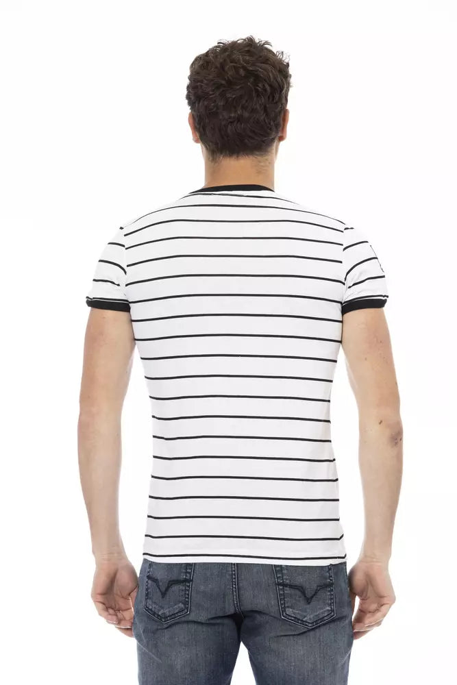 T-shirt blanc élégant avec imprimé audacieux