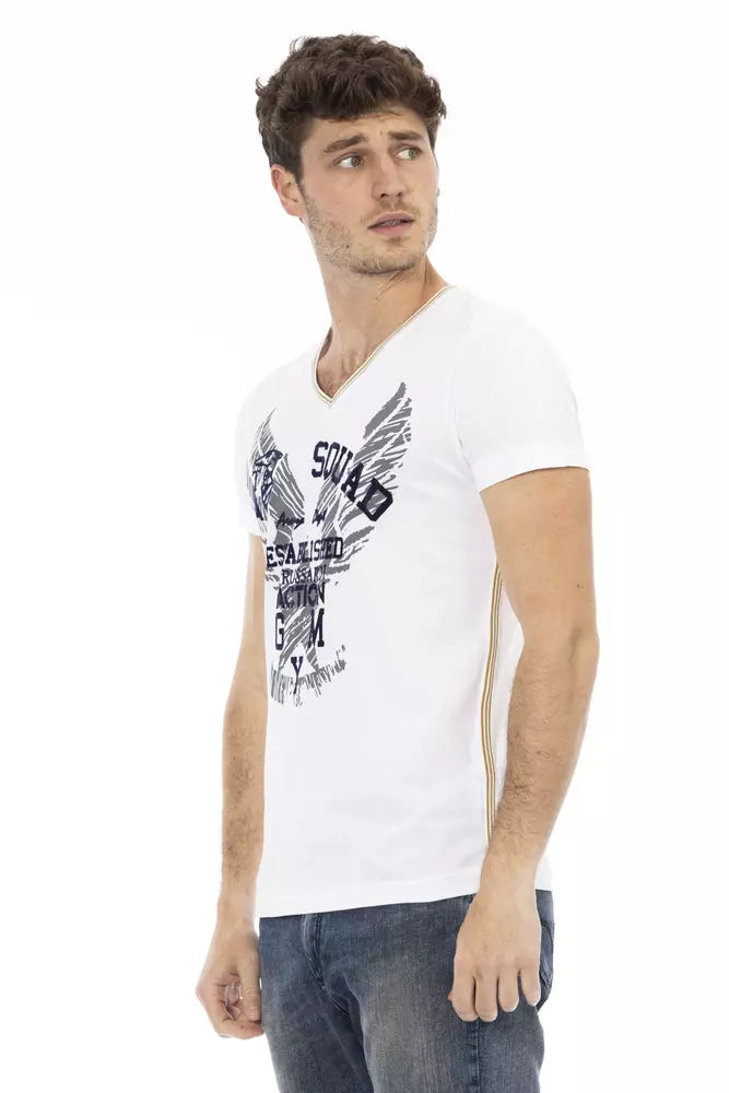 Elevate tu estilo informal: camiseta de cuello en V de manga corta