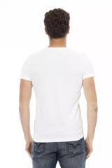 White Cotton Men T-Shirt