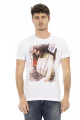 T-shirt blanc élégant avec charme graphique