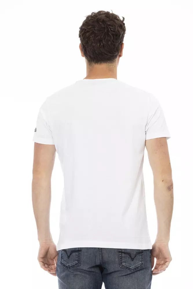 T-shirt blanc élégant avec charme graphique