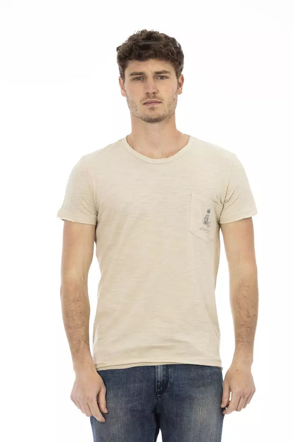 Tee tasca del torace beige - eleganza casual