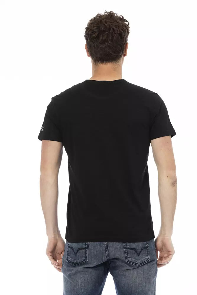 T-shirt en coton noir élégant pour hommes