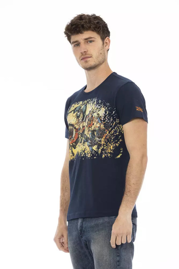 Elegante camiseta de manga corta de cuello redondo