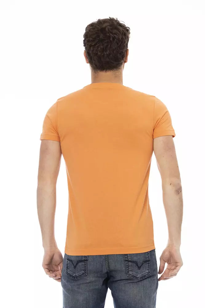 T-shirt à manches courtes imprimées à l'orange chic