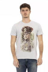 Gray Cotton Men T-Shirt