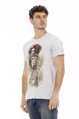 Gray Cotton Men T-Shirt