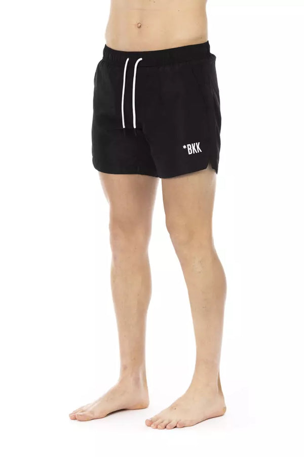 Chic Black Swim Shorts mit Signature Band