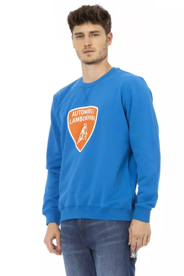 Cerulean crewneck με εκτύπωση λογότυπου maxi