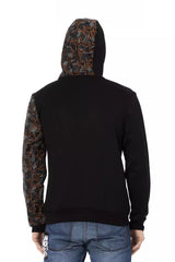 Sweat à capuche en coton noir élégant