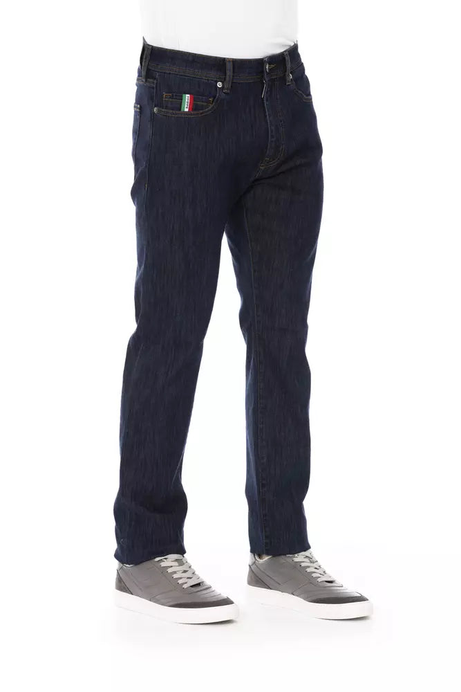 Chic Tricolor Insert Jeans for Men