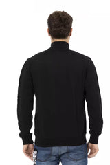 Black Polyester Men's Sweatshirt