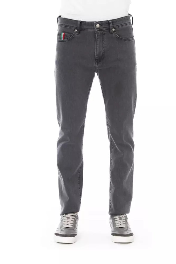 Chic Grey Regular Fit Herren Jeans