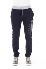 Tricolor Insert Pants Sport Fleece in blu