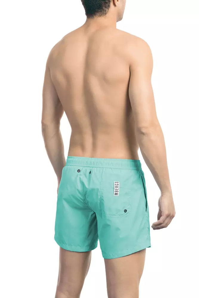 Pantaloncini da nuoto chic blu a blu chiaro