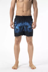 Chic bedruckte Strandshorts mit bestickten Logo