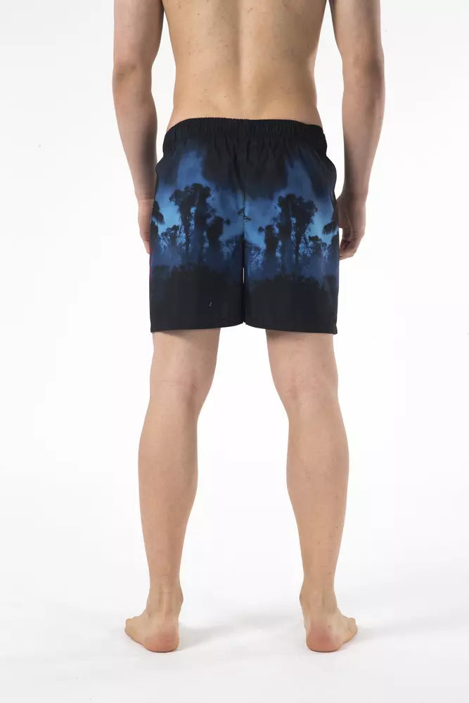 Pantalones cortos de playa estampados elegantes con logotipo bordado