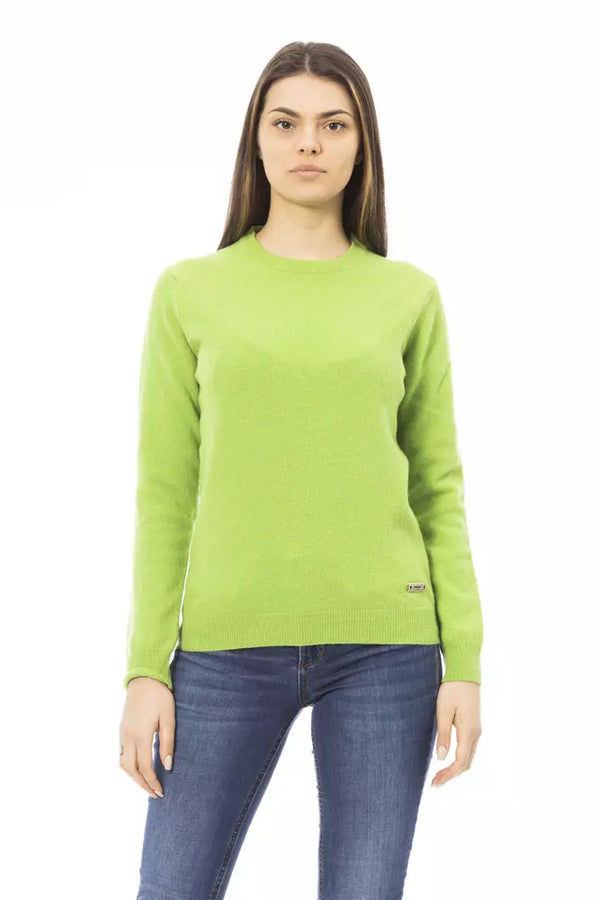 Green Wool Women Sweater