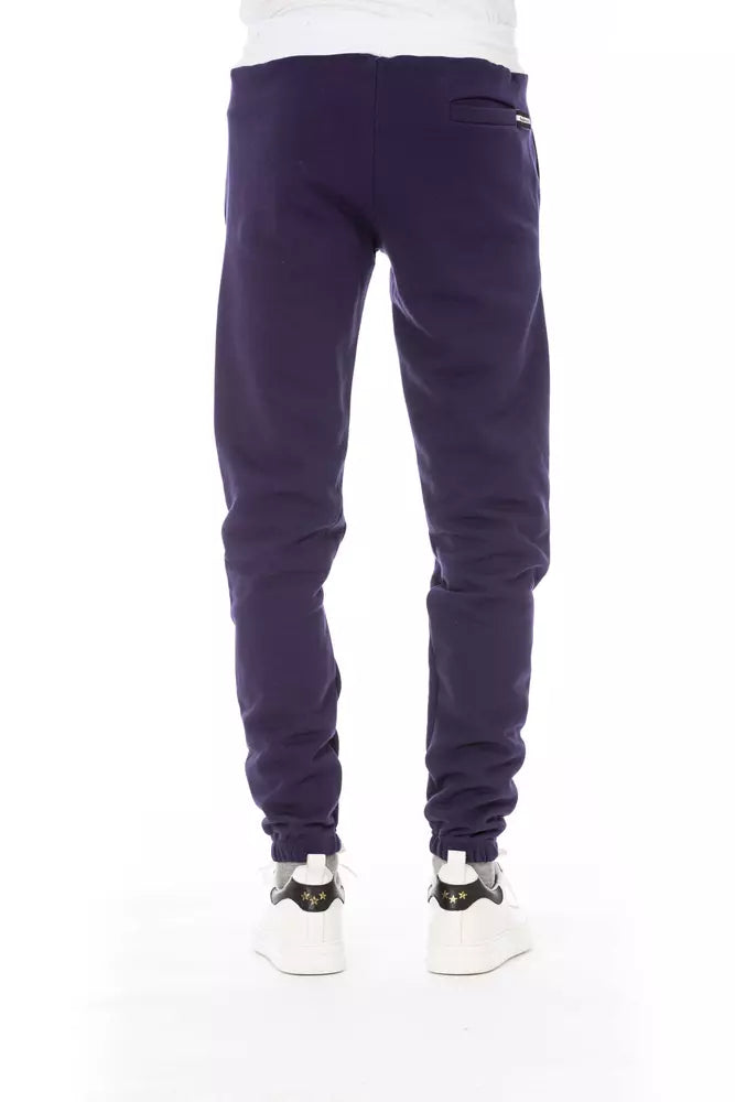 Purple Cotton Men Pants