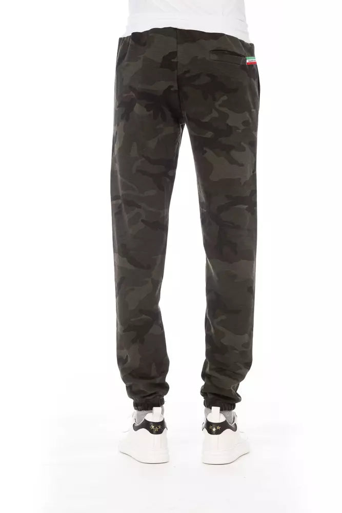 Chic Green Fleece Sport Pants