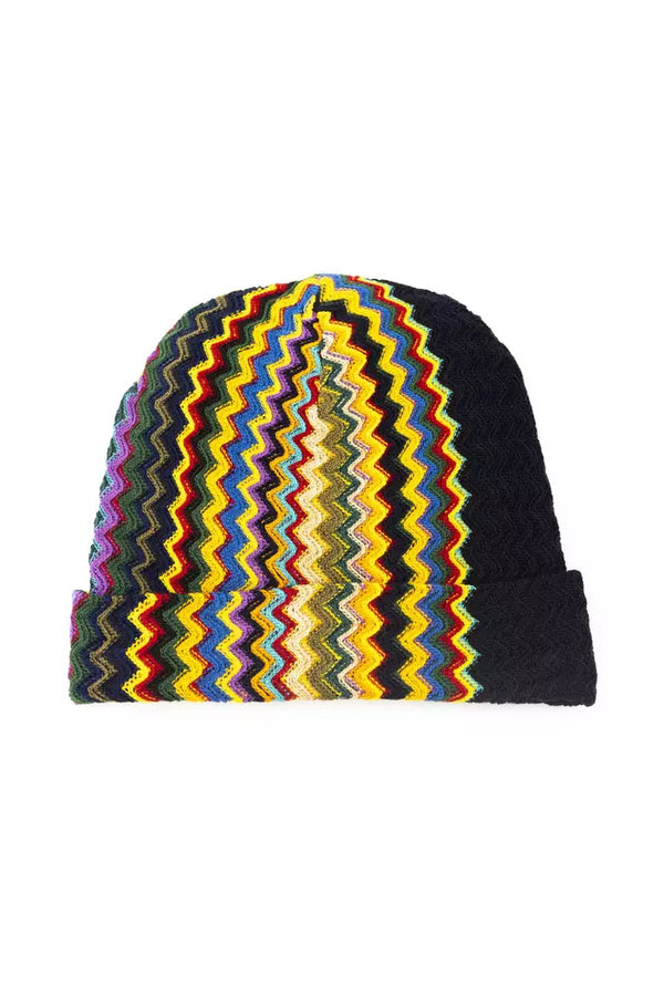 Cappello di miscela di lana fantasy geometrica