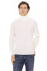 Eleganter Rollkragenpullover -Monogramm -Pullover