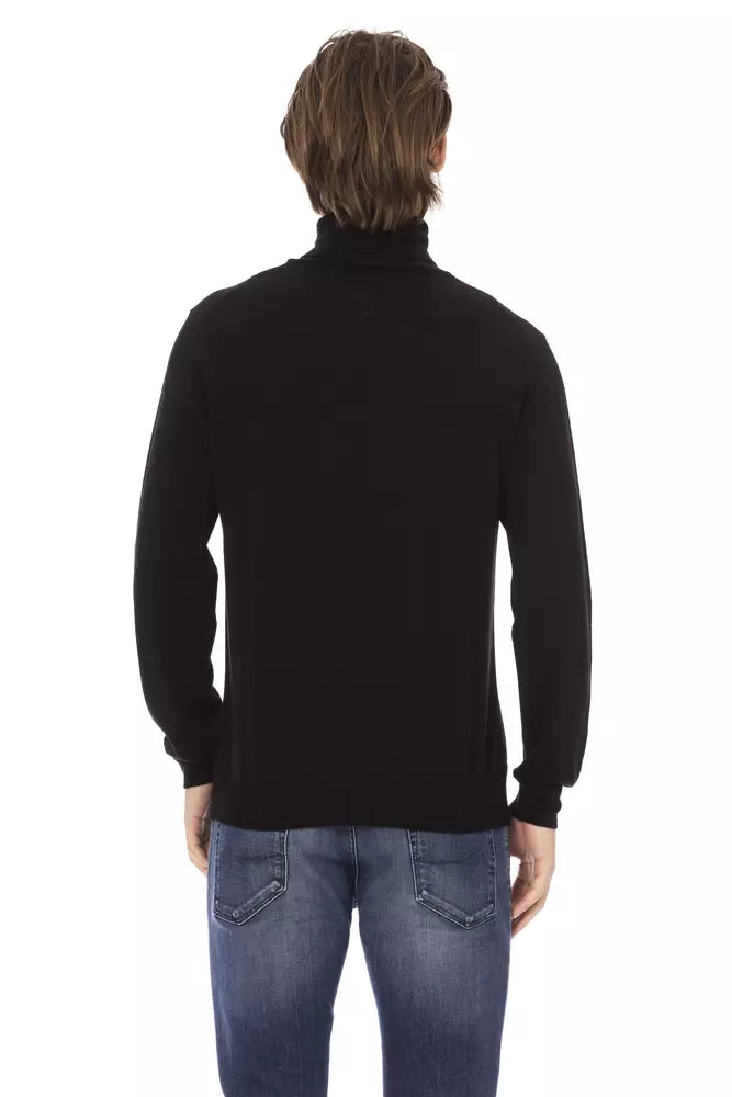 Eleganter Rollkragenpullover -Monogramm -Pullover