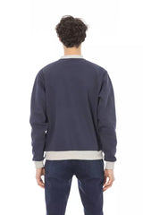 Elegantes blaues Langarm Sweatshirt