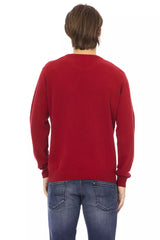 Sweater a equipaggiamento elevato di eleganza in rosso