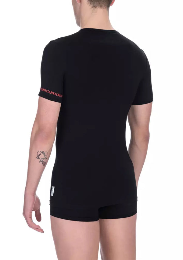 Sleek Bi-Pack Crew Camisetas en negro