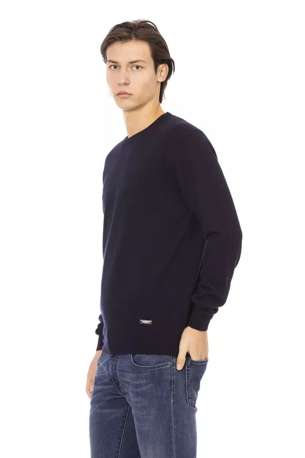 Maglione chic Crewneck Blue Dichiarazione