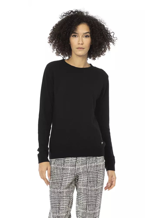 Chic Monogram Crewneck Wollblende-Pullover