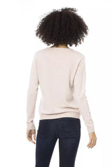 Chic Pink Crew Neck Wollblendepullover