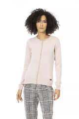 Chic Pink Woolen Blend Long Sleeve πουκάμισο