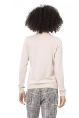 Chic Pink Woolen Blend Long Sleeve πουκάμισο