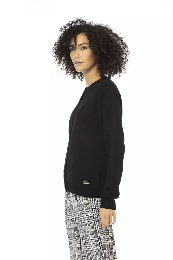 Eleganter Langarm -Monogrammpullover