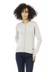 Pull monogrammé de mélange gris gris gris