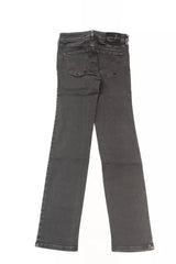 Jeans chic de piel negra y chic vintage