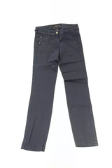 Jeans étiquette de peau poney slim chic