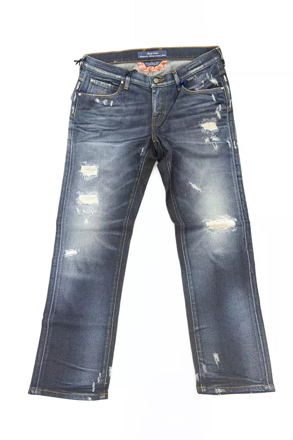 Eleganti jeans a gamba dritta con strati chic