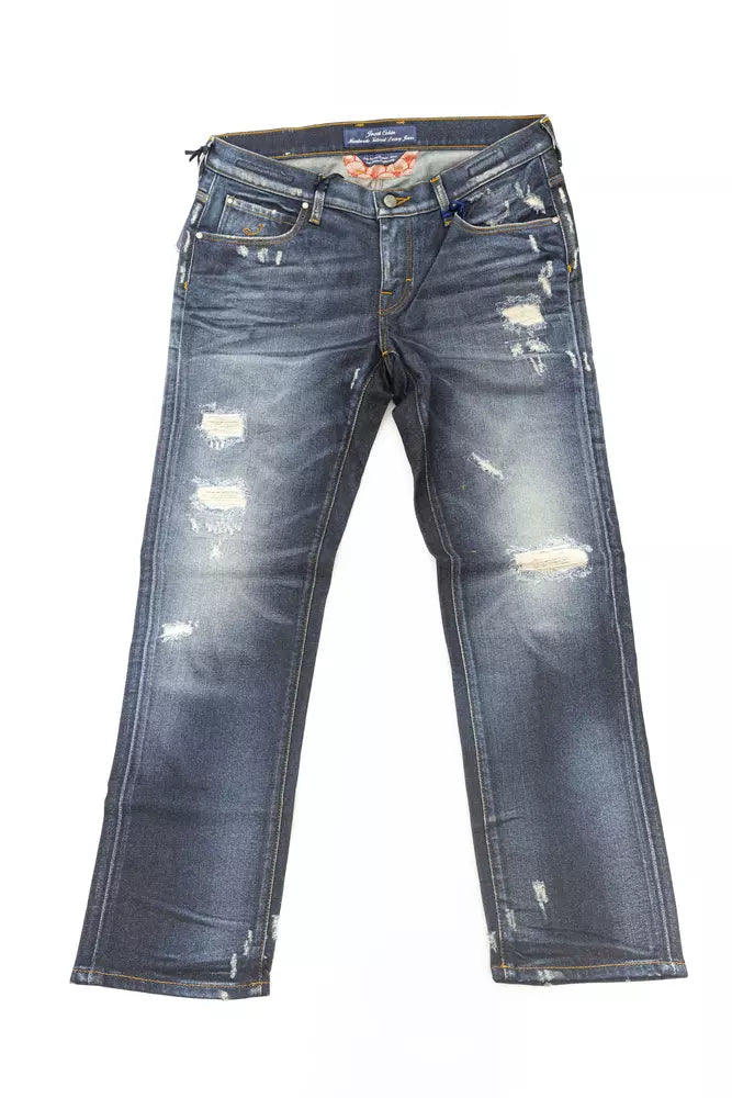 Elegante gerade Beinjeans mit schicken Rissen