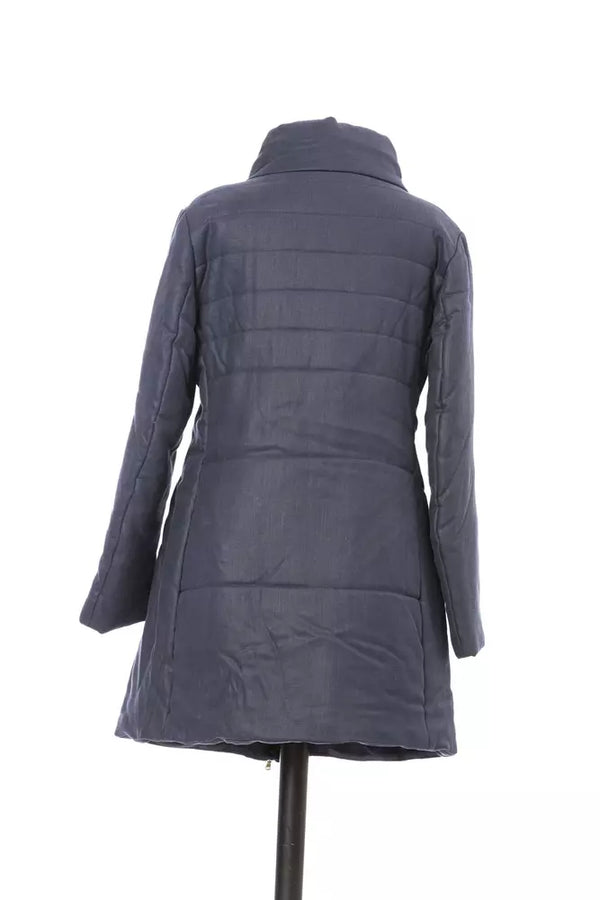 Blue Cotton Women Jacket