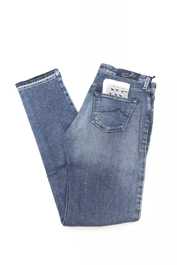 Elegante schlanke Randjeans