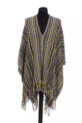 Γεωμετρική φαντασία Fringed Poncho