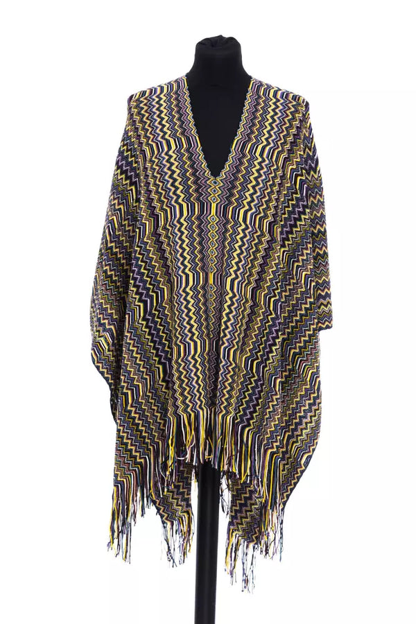 Geometrische Fantasie -Poncho