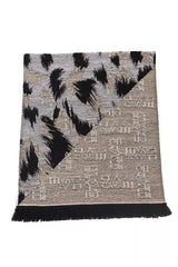 Beige Wool Men Scarf