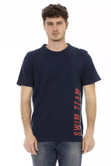 T-shirt stampata in misto di cotone dell'esercito